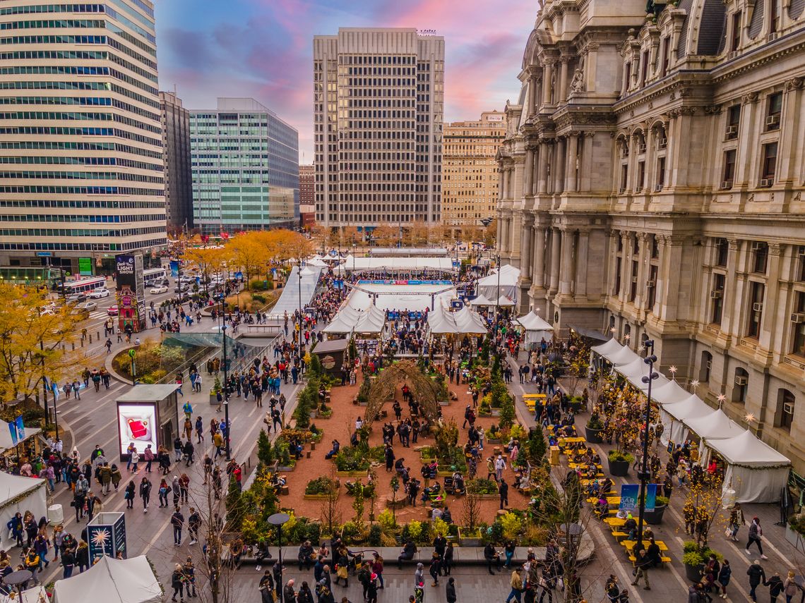 dilworth park winter 2021 sunset wefilmphilly 6