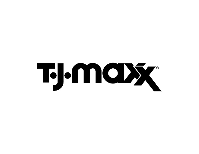 TJ Maxx logo in black & white