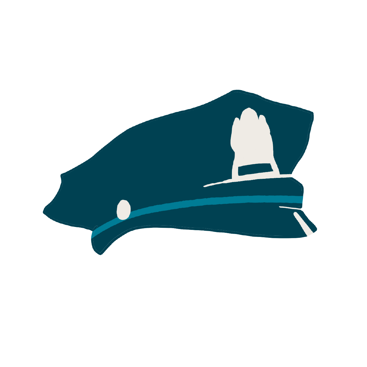 Icon of police hat