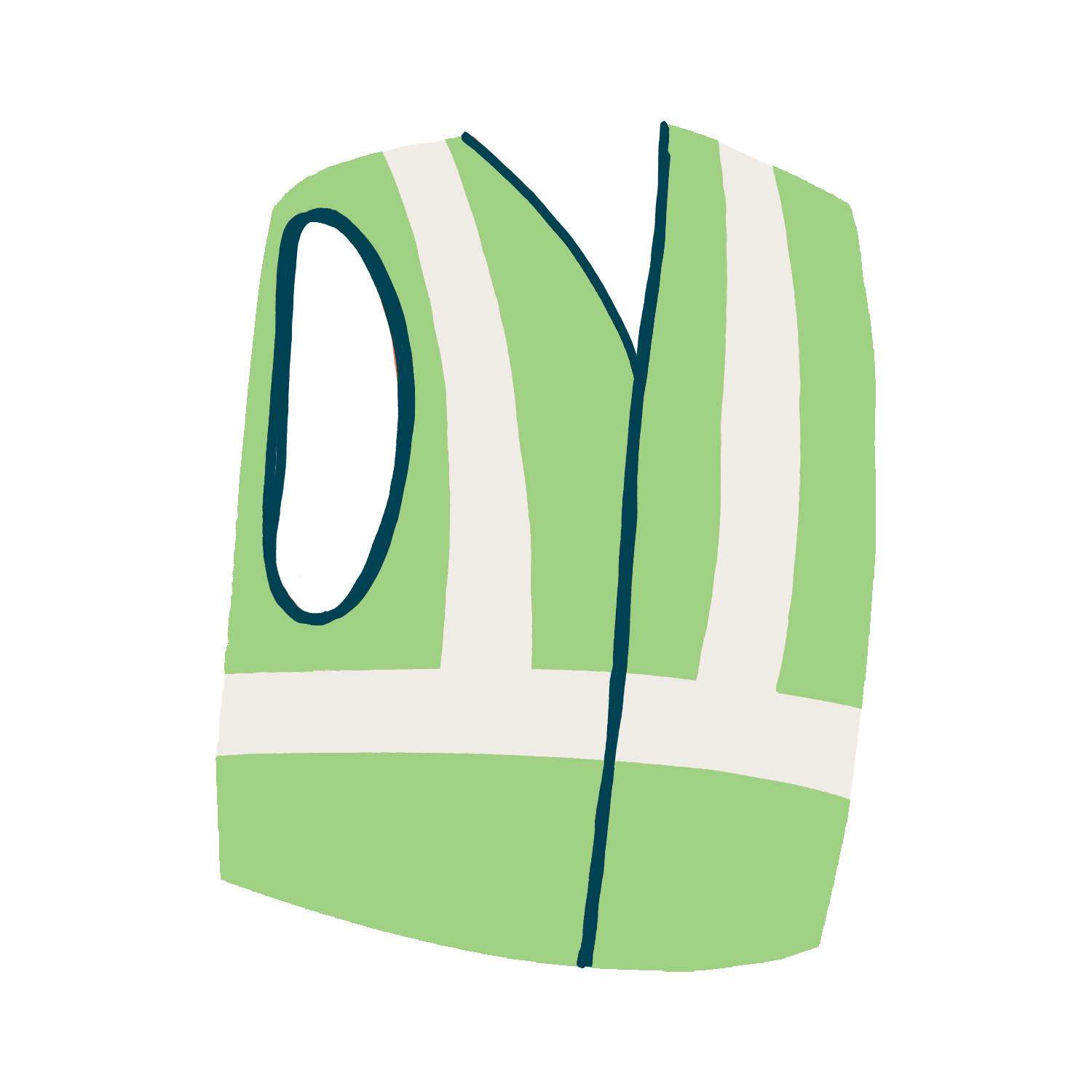 Icon of vest representing outreach workers