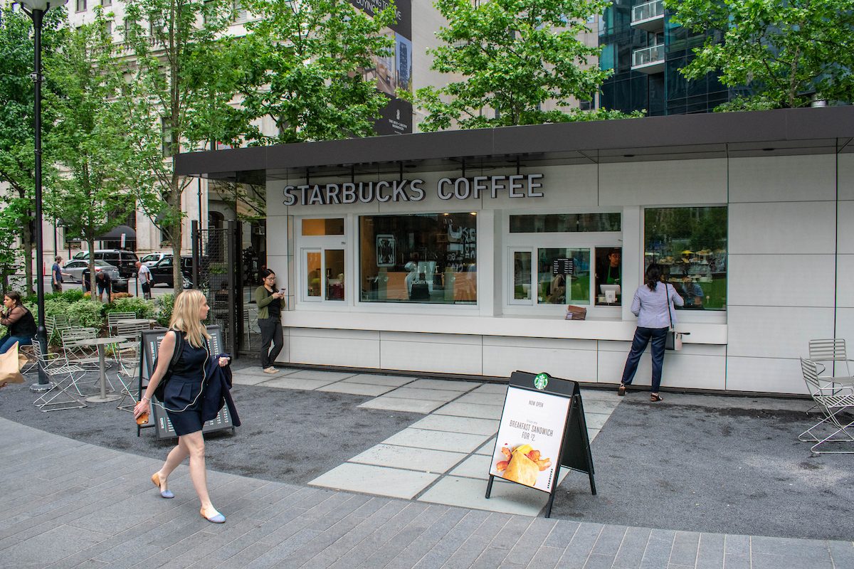 Starbucks Kiosk in Dilworth Park
